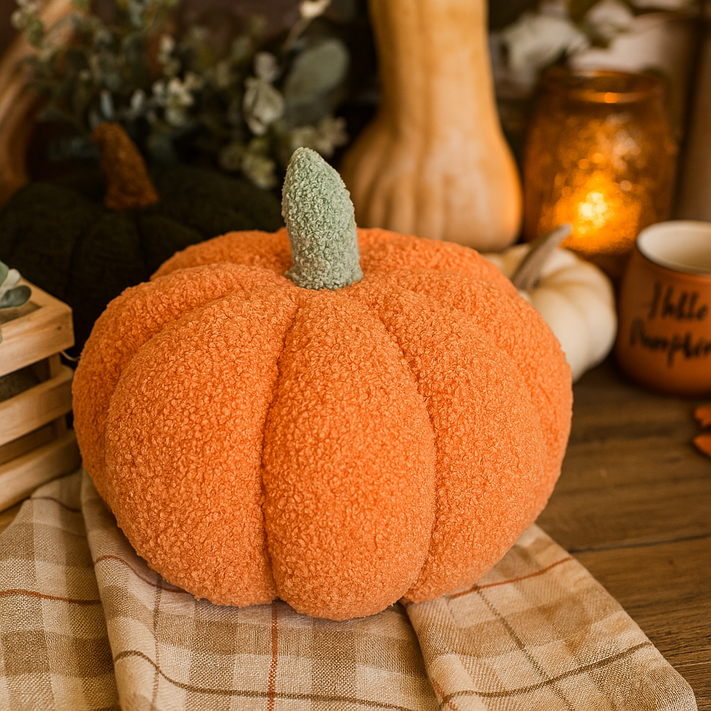 Blair Pumpkin II - Hand Made Pumpkin Shaped Pillows/Decorative Cushions