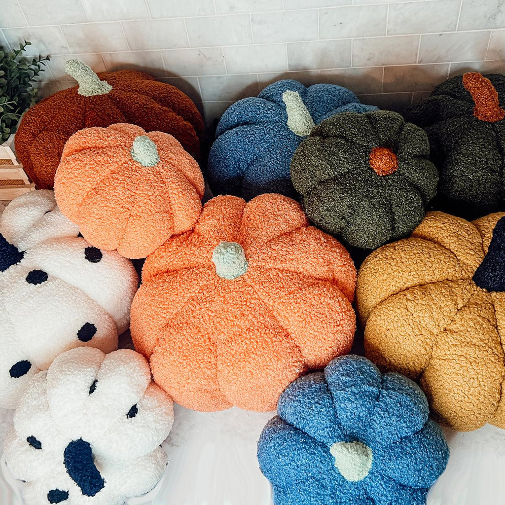 Blair Pumpkin II - Hand Made Pumpkin Shaped Pillows/Decorative Cushions