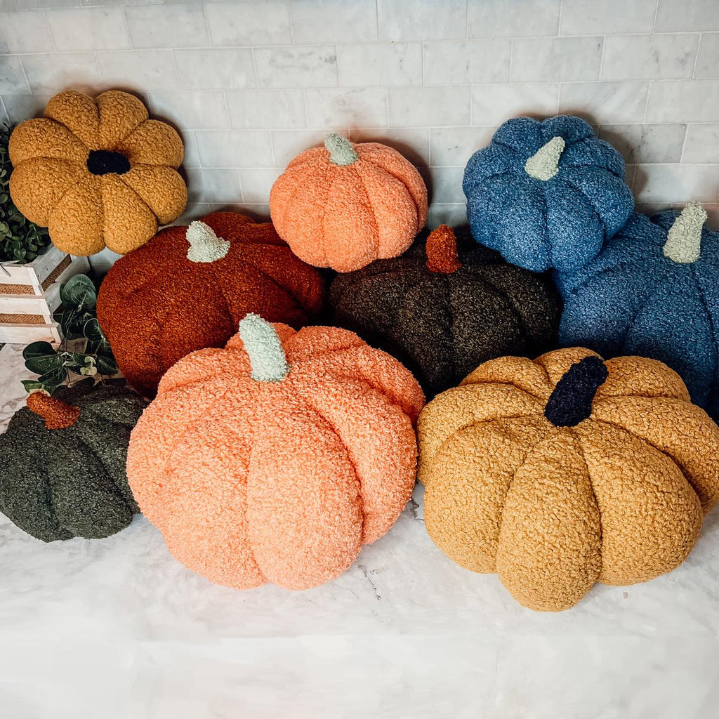 Blair Pumpkin II - Hand Made Pumpkin Shaped Pillows/Decorative Cushions