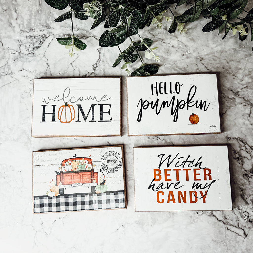 Welcome Home Wooden Seasonal Sign 6x4 Rustic Door Wall Decor