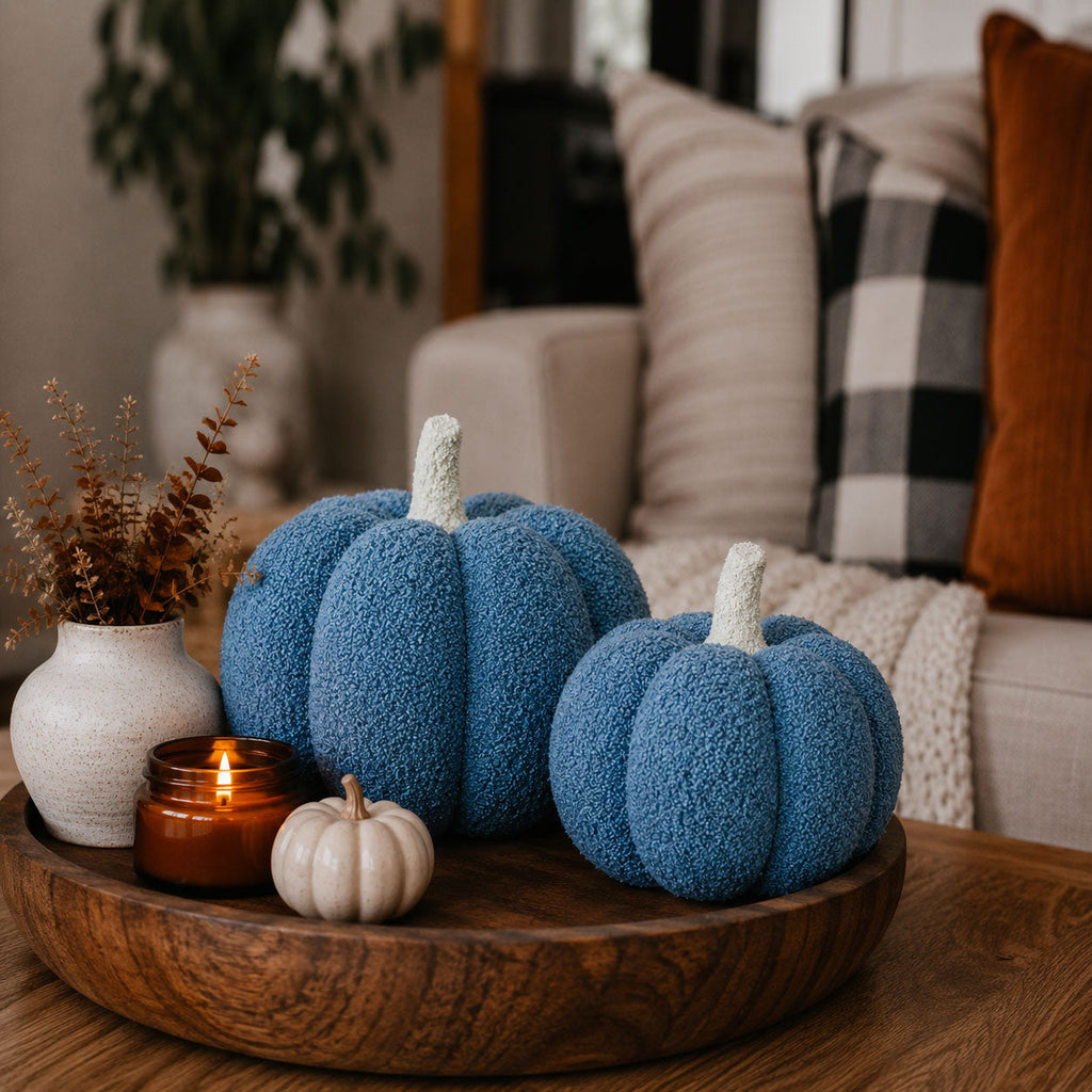 Blair Pumpkin II - Hand Made Pumpkin Shaped Pillows/Decorative Cushions