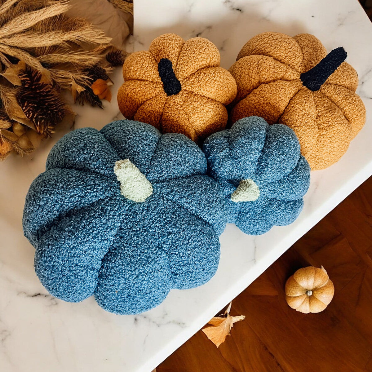 Blair Pumpkin II - Hand Made Pumpkin Shaped Pillows/Decorative Cushions