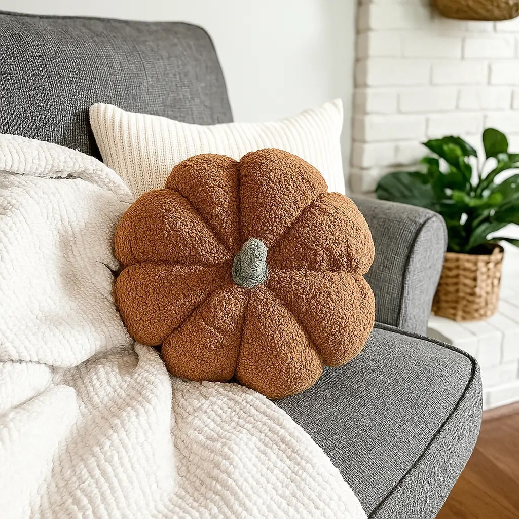 Blair Pumpkin II - Hand Made Pumpkin Shaped Pillows/Decorative Cushions