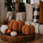 Blair Pumpkin II - Hand Made Pumpkin Shaped Pillows/Decorative Cushions