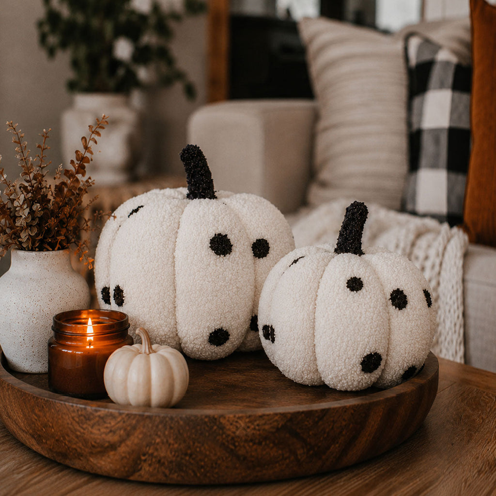 Blair Pumpkin II - Hand Made Pumpkin Shaped Pillows/Decorative Cushions