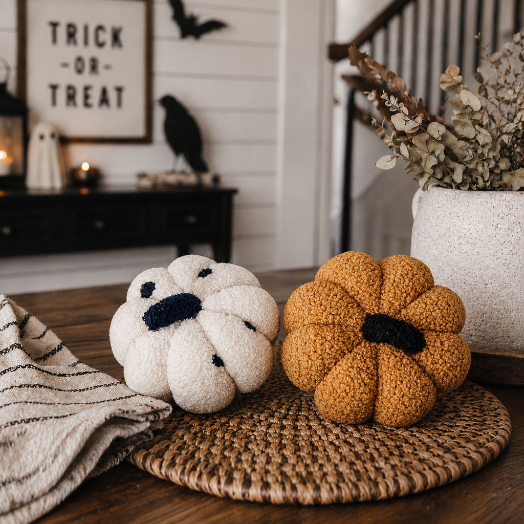 Blair Pumpkin II - Hand Made Pumpkin Shaped Pillows/Decorative Cushions