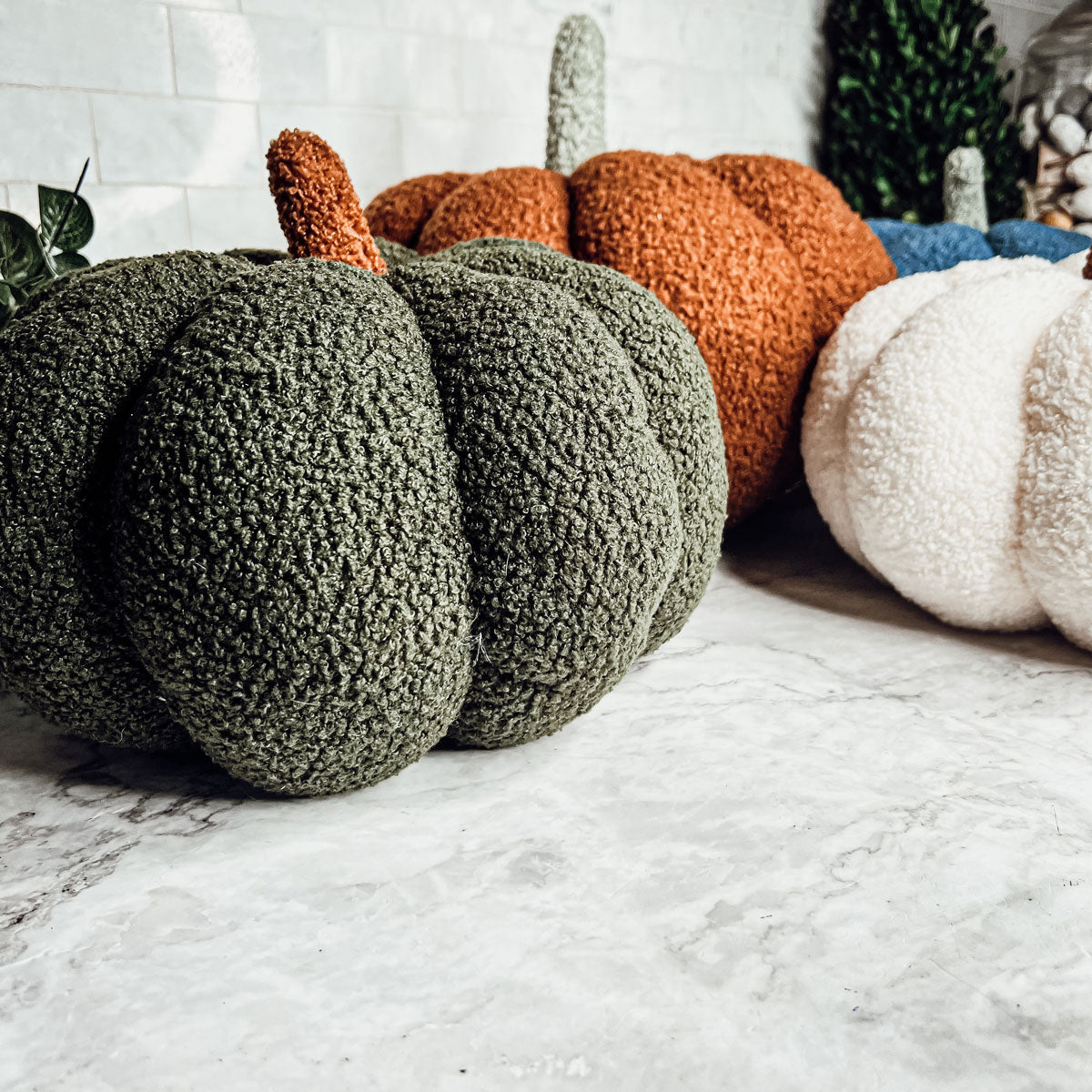 Blair Pumpkin II - Hand Made Pumpkin Shaped Pillows/Decorative Cushions