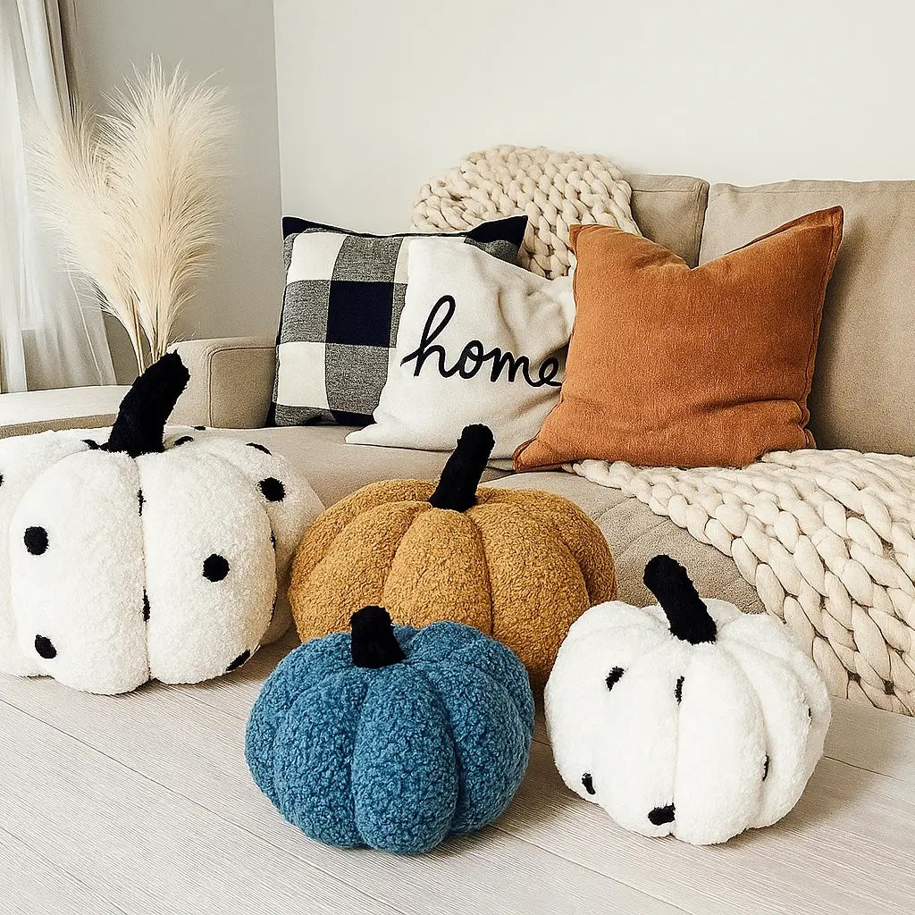 Blair Pumpkin II - Hand Made Pumpkin Shaped Pillows/Decorative Cushions