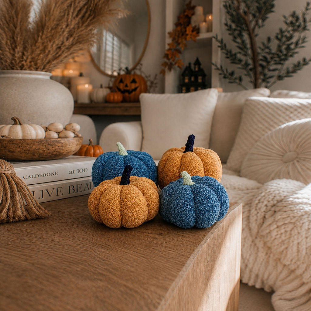 Blair Pumpkin II - Hand Made Pumpkin Shaped Pillows/Decorative Cushions