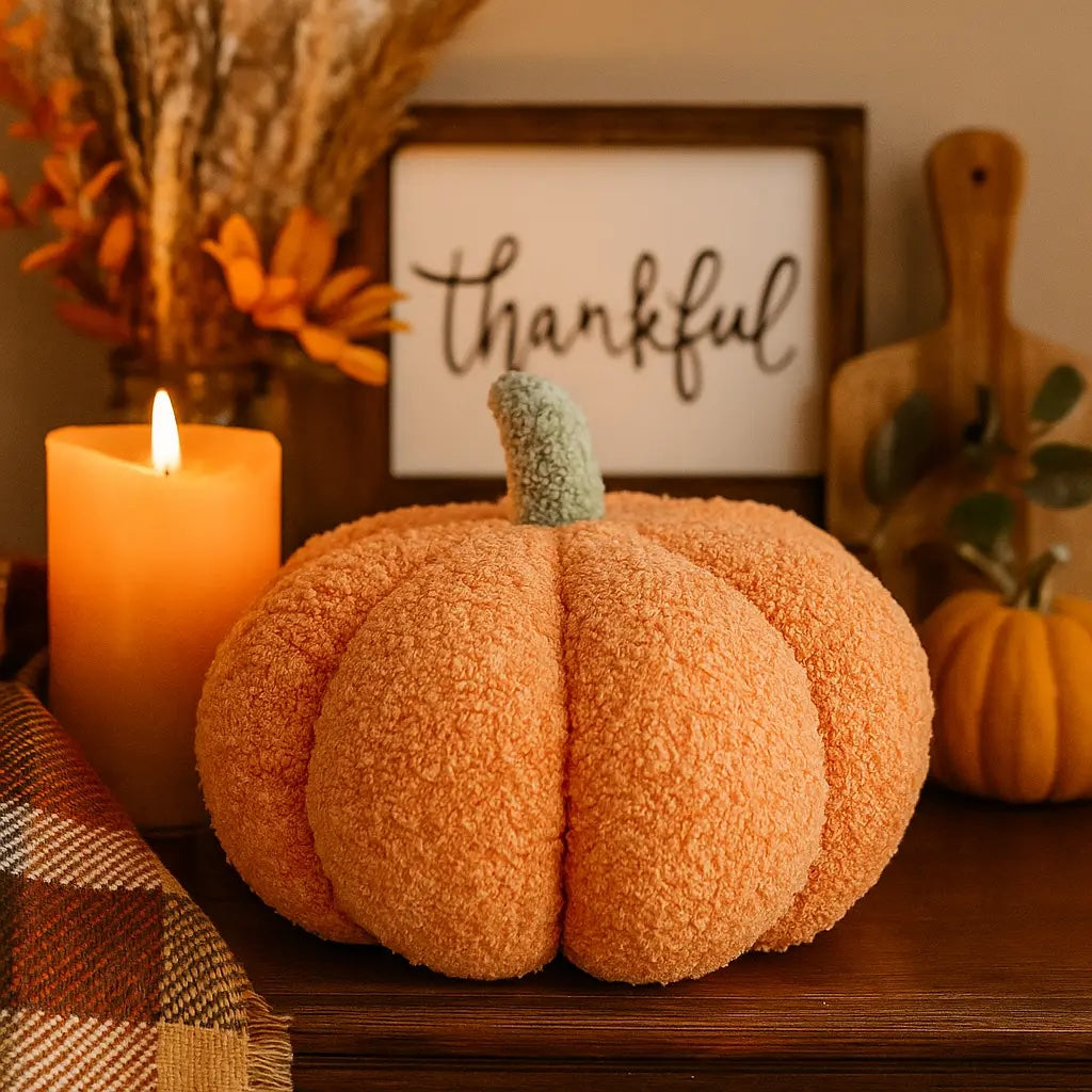 Blair Pumpkin II - Hand Made Pumpkin Shaped Pillows/Decorative Cushions