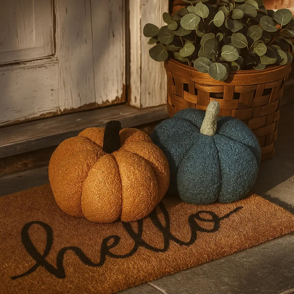 Blair Pumpkin II - Hand Made Pumpkin Shaped Pillows/Decorative Cushions