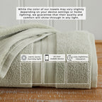 100% Cotton Premium Bath Towel Set - Chiara Collection